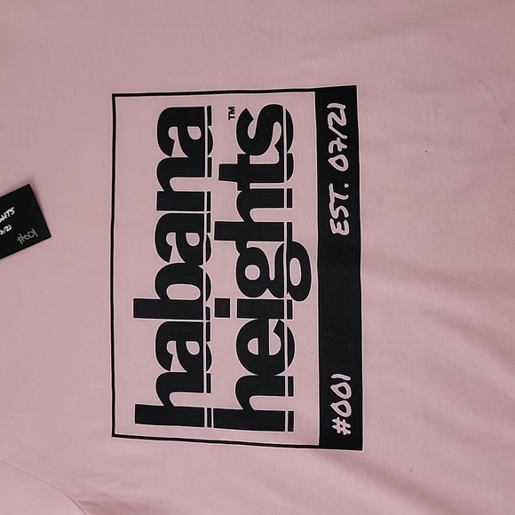 Habana Heights Pink Graphic Unisex Tee Shirt SZ Small - Picture 3 of 6